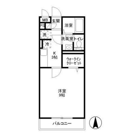 カレント上板橋の物件間取画像